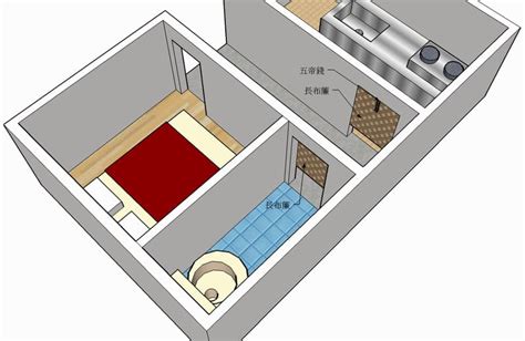 冰箱門對廚房門化解